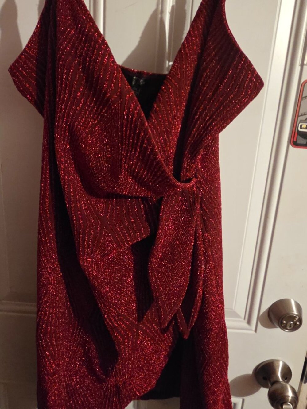 Burgundy dress